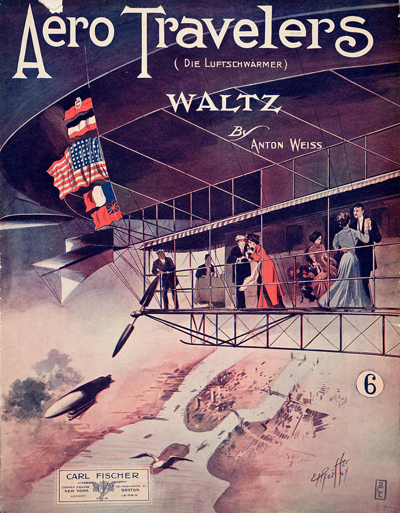 Illustration for article titled 30 Hundred-Year-Old Sheet Music Covers Celebrating the Joy and Thrill of Flight